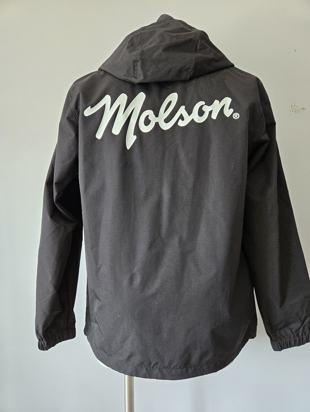 Mitchell & Ness ×Molson NHL NWT Black Pullover Nylon Windbreaker. Size Medium - Picture 7 of 14